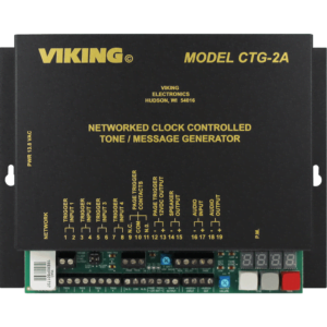 networked clock controlled tone & message generator and master clock